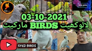 Lalukhet Birds Market Sunday video Latest update 03-10-2021 Urdu] Hindi