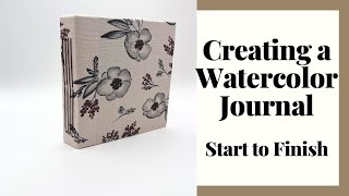 Creating a Watercolor Journal - Start to finish (almost) #junkjournals @minders78