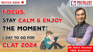 💪CLAT 2024 Final Day - All The Best from ProTalent💪