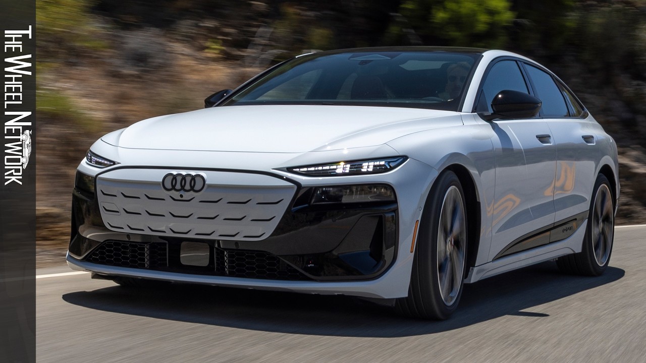 2025 Audi S6 Sportback e-tron | Glacier White | Driving, Interior, Exterior (US Spec) [4K]