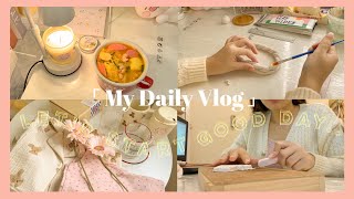 My daily vlog 🎨🏠 จัดห้องใหม่, เห่อโต้ะทำงาน, Cleaning room, สั่งของอิเกีย, unbox, ปั้น clay tray