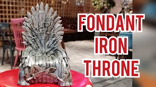 IRON THRONE Cake | Sword | GAME OF THRONES Fondant | Step by Step Tutorial | Heart on Flour | Ideas screenshot 5