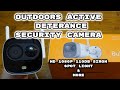 ONLY!! Outdoor Active Deterrence WiFi Security Camera - 1080P HD, Built-in Spotlight and 110dB Siren