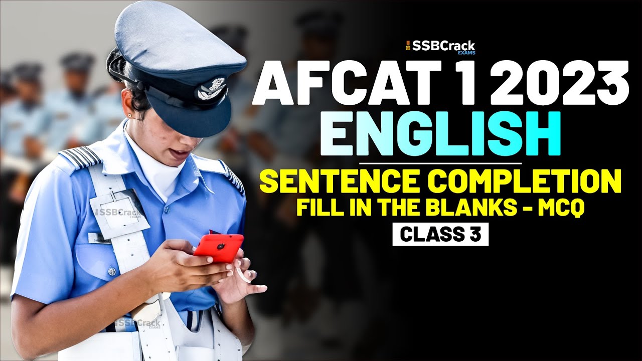 AFCAT 1 2023 - English Important Question & Answer-Sentence Completion ...