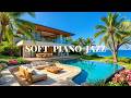 Smooth Jazz Piano with Ocean Waves ☕ Relaxing Jazz Music for Study, Work & Sleep