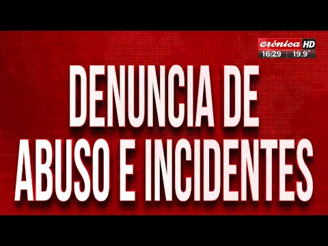Denuncia de abuso e incidentes: cordón policíal frente a casa del acusado
