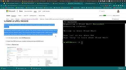 Exercise   Create a DNS zone and an A record by using Azure DNS | FREE | 2020 | Azure AZ-900 Exam