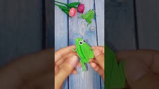 POV DIY New Creative Ideas To Make Cute Frogs Origami #shorts