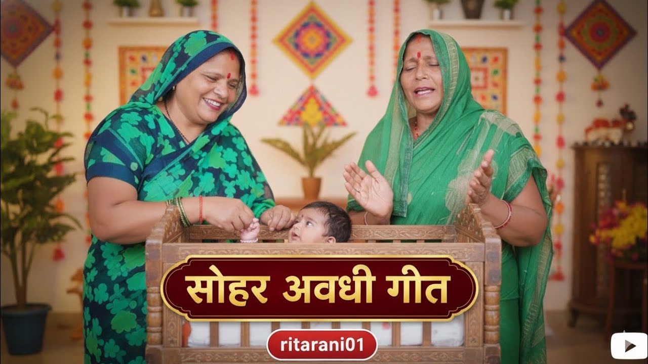 एक और बहुत ही सुंदर सोहर अवधी गीत || Ek aur pyara bahut hi sunder awadhi geet🥰🙏🏻#rita_rani01 #awadhi
