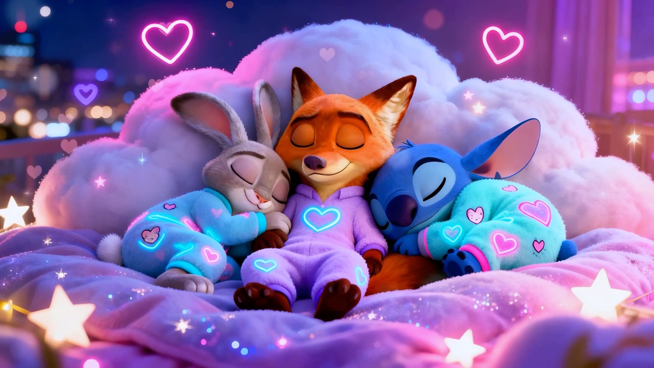 Fall into Deep Sleep🌙 A Magical Dreams with Zootopia's Judy, Nick & Stitch 💤