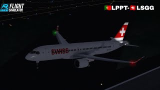 Real Flight Simulator - Swiss A220-300 |Lisbon(LPPT)-Geneva(LSGG) {2h00min} #rfs