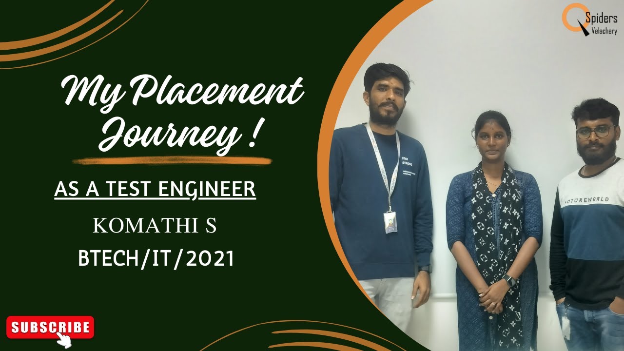 Student Placement Journey as Test Engineer | QSpiders | Velachery ...