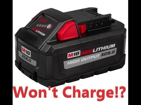 Milwaukee Battery Says Fully Charged But Not Working  