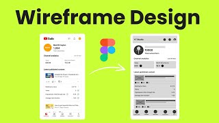 Figma wireframe tutorial - Design Wireframe for YouTube Studio