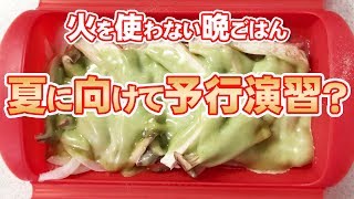 夏は時短料理でしょ！電子レンジと市販品利用で手抜きに見えない晩ごはんがあっちゅう間！