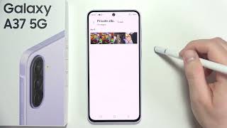 Samsung A37 5G: How to Find Private Album