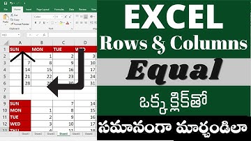 Change the column width row height evenly in Excel |