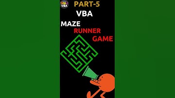 Build a Maze Runner Game in Excel Using VBA! (Part 5)  #vba #automation #macro #excel #shorts