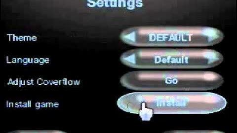 Loading a Game onto wiiflow