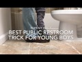 “Parent Hack” how to help boy toddler use public restrooms