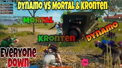 DYNAMO VS MORTAL & KRONTEN || PUBG Mobile Fight || Tournament HYDRA VS SOUL TEAM || Bad Fight PUBG
