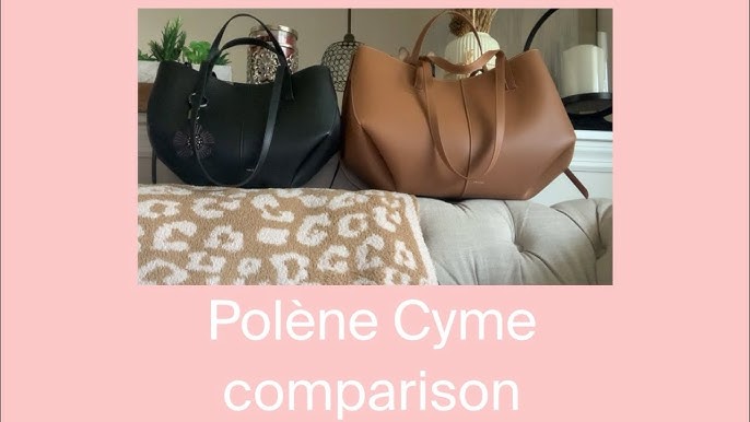 Polène | Bag - Cyme Mini - Taupe Textured Leather