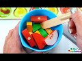 Fruit Names for Kids with Toy Kitchen Cooking Party Puzzle!