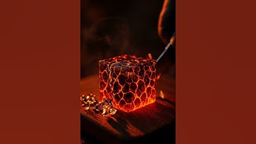 cutting an amazing Minecraft magma Block!! ASMR!! #asmr