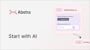 Start with AI | Abstra Workflows