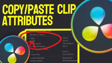 How to Copy/Paste Clip Attributes in Davinci Resolve 18
