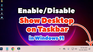 How to Enable or Disable Show Desktop on Taskbar in Windows 11 PC or Laptop