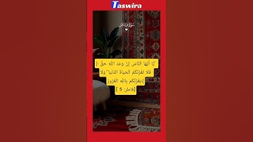 يا أيها الناس إن وعد الله حق #سورة_فاطر