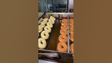 How FRESH GLAZED DONUTS ARE MADE. At Carls Donuts in Las Vegas