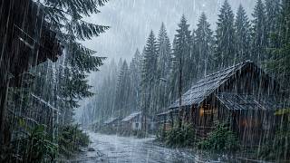 This Violent Rain Puts You to Sleep in Minutes 🌧️ Deep Sleep Rain Sounds