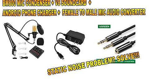 STATIC NOISE SOLUTION -V8 SOUNDCARD W/ BM800 MIC CONDENSER USING PC - (TAGALOG)