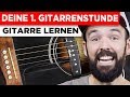 Gitarre lernen für Anfänger - Deine erste Gitarrenstunde - einfach & auf Deutsch