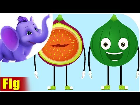 Fig Fruit Rhyme For Children Fig Cartoon Fruits Song For Kids