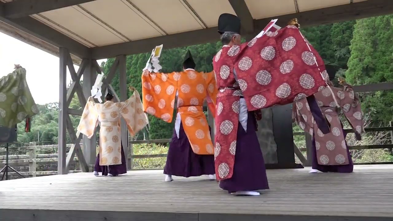 神楽舞 【五方礼始】 板井迫神明社神楽座 (於)2025新米まつり 道の駅
