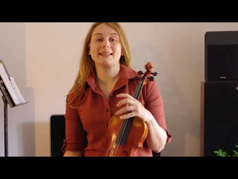 Lezioni di violino. Primo e secondo dito.