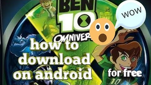 (30MB)Ben 10 omniverse free download for android