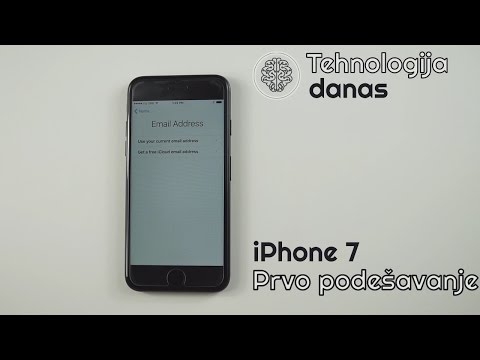 iPhone 7 - prvo podešavanje