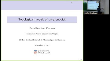 Topological models of infinity-groupoids - David Martínez Carpena