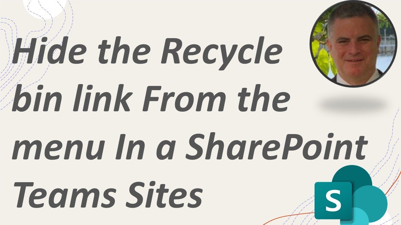 How to hide the Recycle bin link from the menu In SharePoint Teams