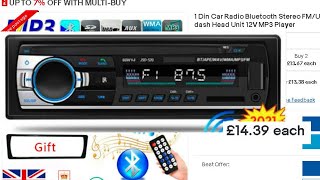 cheap car stereo from ebay , 4x60w usb mp3 1din bluetooth in dash head unit, it could be a lot worse