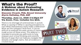 Autism, Vaccines & Intervention Hours: How to Judge the Evidence | What's the Proof Pt 2 - NCSA