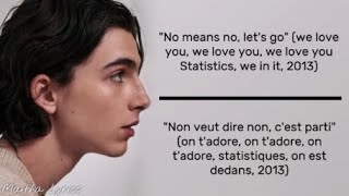 Details Statistics - Timothée Chalamet (Lyrics + Traduction Française) News