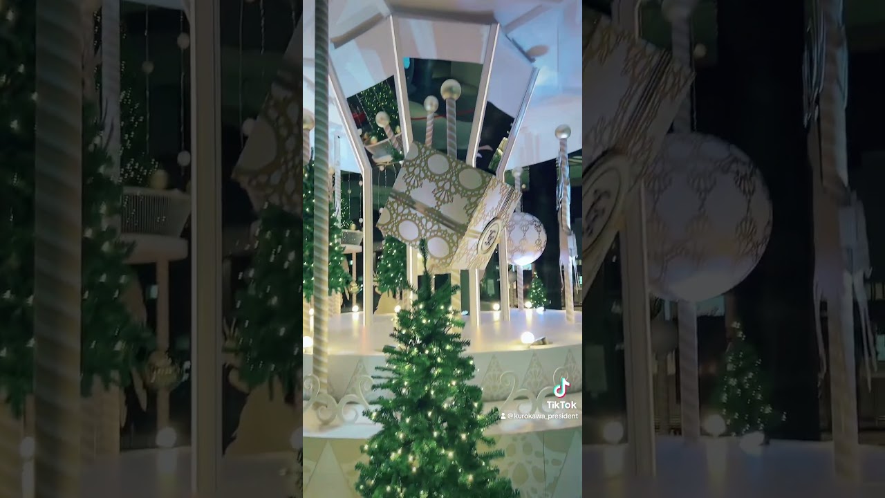 大阪のクリスマスデート新スポット。この後は3階のサントリーウイスキーバルが最高におすすめ。コスパ良くて雰囲気良くてご飯美味しいから喜ばれるよ🎄