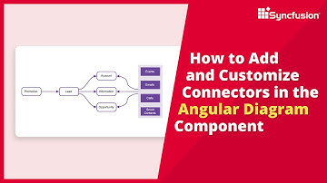 How to Add and Customize Connectors in the Angular Diagram Component