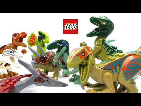 Видео: Обзор коллекции лего динозавров Мир юрского периода! Review of the Lego dinosaur Jurassic World!