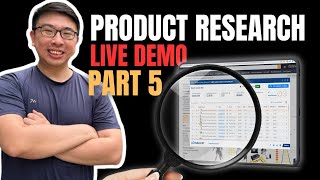Amazon FBA Product Research LIVE DEMO Part 5!
